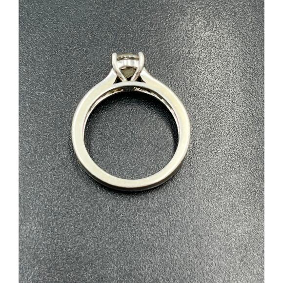 Ross Simons Vintage Sterling Silver Simulated Diamond CZ Engagement Ring Sz 8.25 - Picture 9 of 12